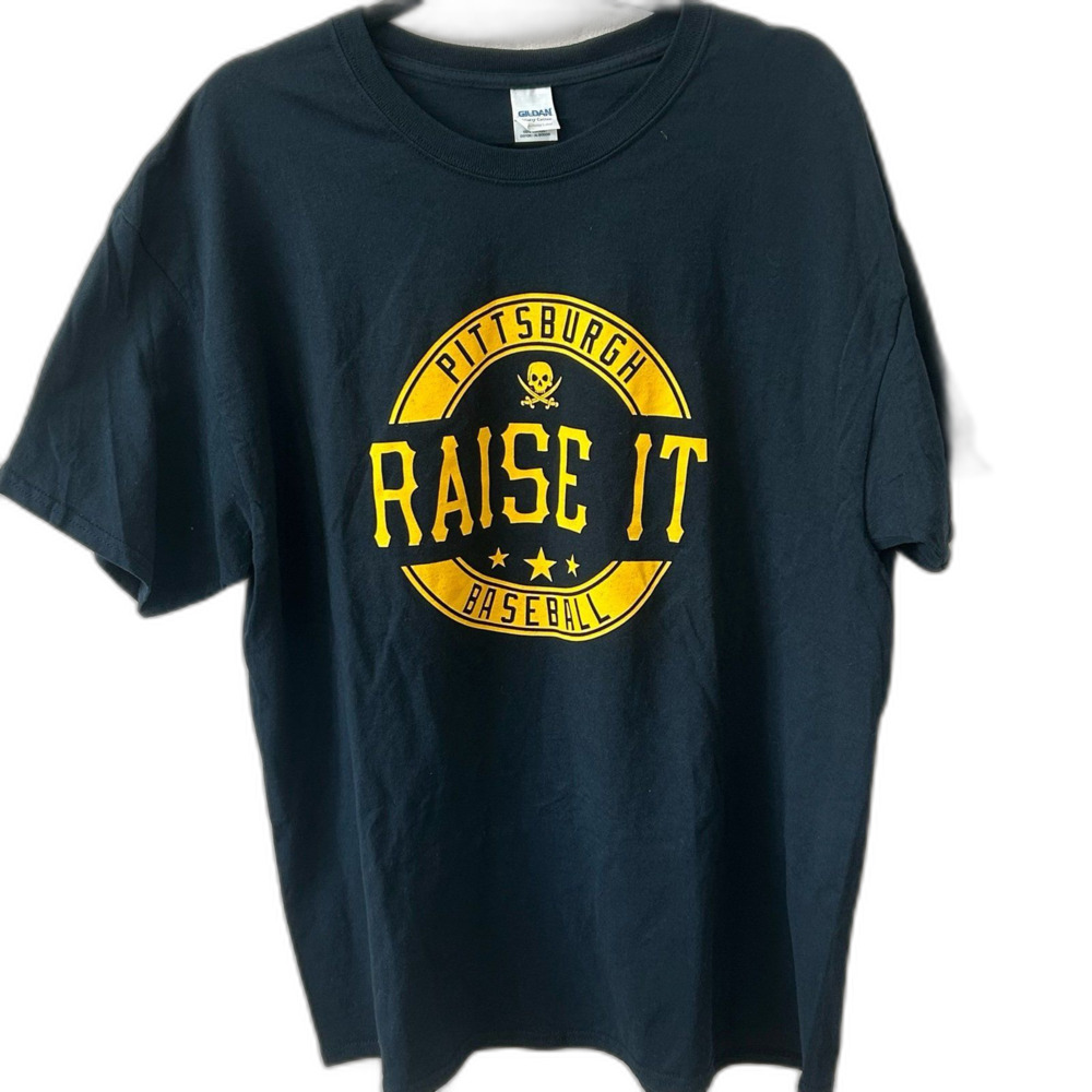 Gildan T-Shirt Men’s Size XL Color Blue Pittsburgh Pirates Baseball Heavy Cotton
